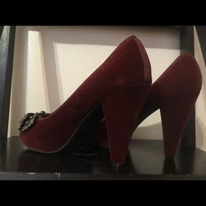 Maroon heels